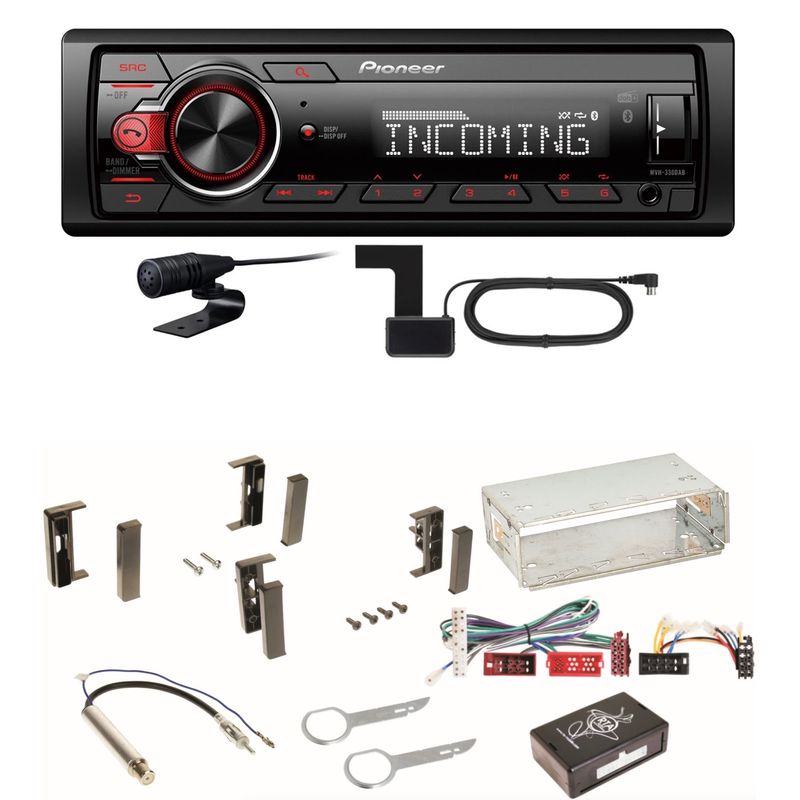 Pioneer MVH-330DAB Bluetooth Digitalradio Einbauset für Audi A3 8L Pioneer MVH-330DAB Bluetooth Digitalradio Einbauset für Audi A3 8L