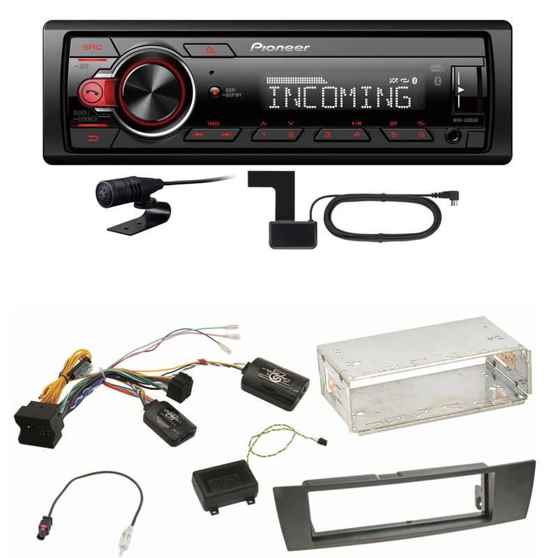 Pioneer MVH-330DAB Bluetooth Digitalradio Einbauset für BMW E87 E81 E82 X1 E84