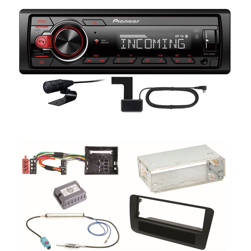 Pioneer MVH-330DAB Bluetooth Digitalradio Einbauset für Audi A1 8X Pioneer MVH-330DAB Bluetooth Digitalradio Einbauset für Audi A1 8X