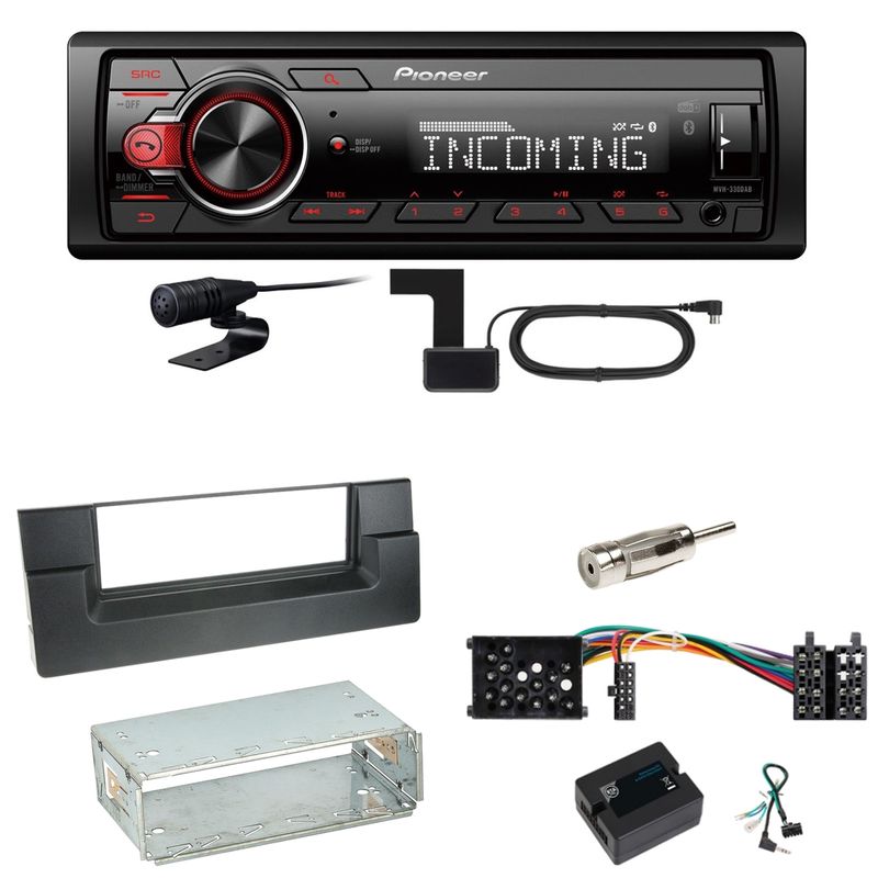 Pioneer MVH-330DAB Bluetooth Digitalradio Einbauset für BMW 5er E39 bis 09/2000