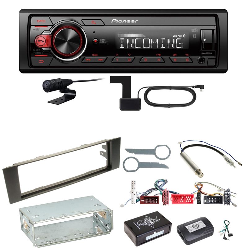 Pioneer MVH-330DAB Bluetooth Digitalradio Einbauset für Audi A3 8P 8PA Pioneer MVH-330DAB Bluetooth Digitalradio Einbauset für Audi A3 8P 8PA