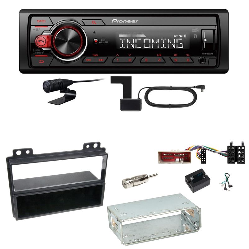 Pioneer MVH-330DAB Bluetooth Digitalradio Einbauset für Ford Fusion Fiesta Pioneer MVH-330DAB Bluetooth Digitalradio Einbauset für Ford Fusion Fiesta