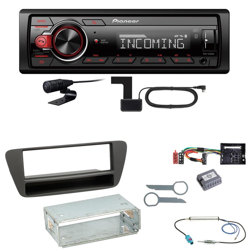 Pioneer MVH-330DAB Bluetooth Digitalradio Einbauset für Audi Q3 8U Pioneer MVH-330DAB Bluetooth Digitalradio Einbauset für Audi Q3 8U