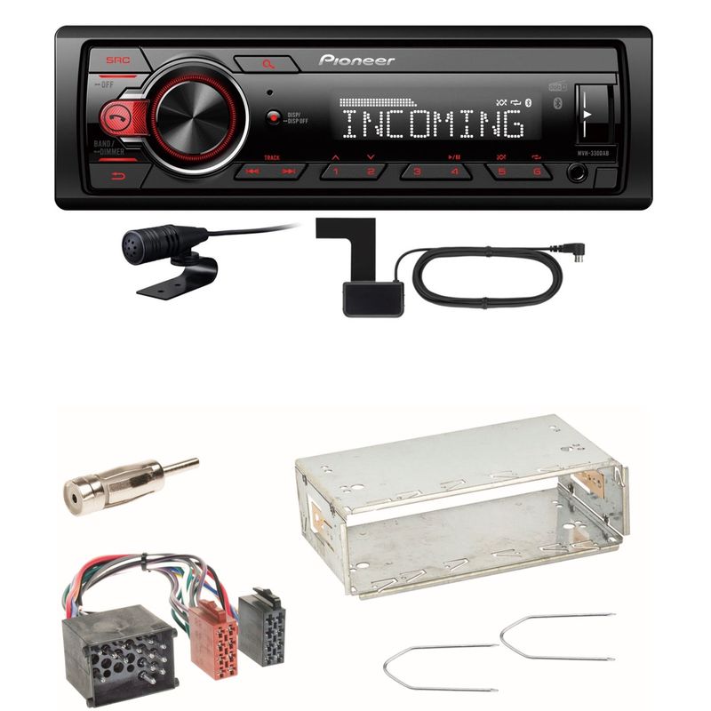 Pioneer MVH-330DAB Bluetooth Digitalradio Einbauset für BMW E30 E34 E32