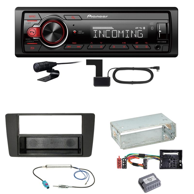 Pioneer MVH-330DAB Bluetooth Digitalradio Einbauset für Skoda Octavia 2 Yeti 5L