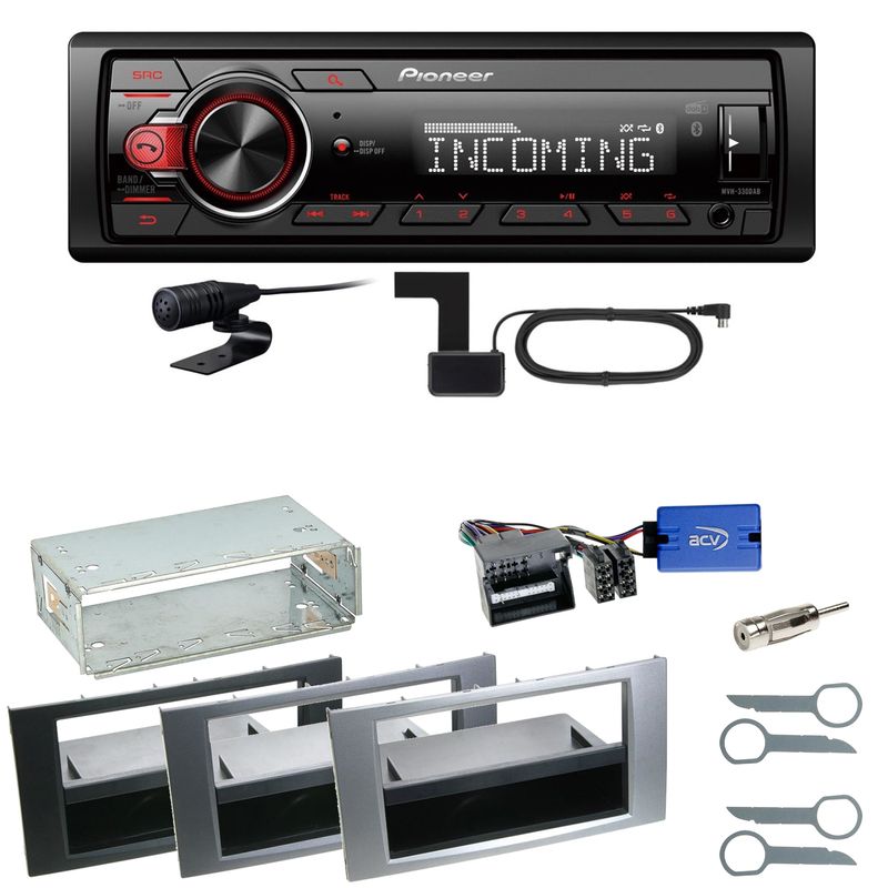 Pioneer MVH-330DAB Bluetooth DAB Einbauset für Ford Kuga Fusion Galaxy S-Max Pioneer MVH-330DAB Bluetooth DAB Einbauset für Ford Kuga Fusion Galaxy S-Max