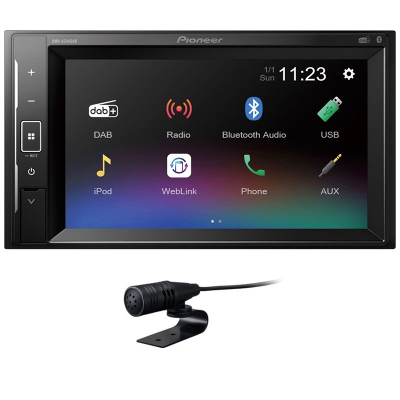PIONEER DMH-A240DAB 2-DIN Moniceiver Bluetooth Digitalradio Weblink USB
