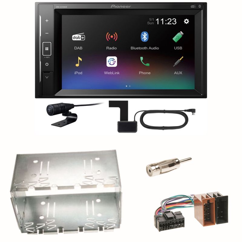 Pioneer DMH-A240DAB Digitalradio Bluetooth Einbauset für Mercedes Vito Viano W639 W447 Sprinter Pioneer DMH-A240DAB Digitalradio Bluetooth Einbauset für Mercedes Vito Viano W639 W447 Sprinter