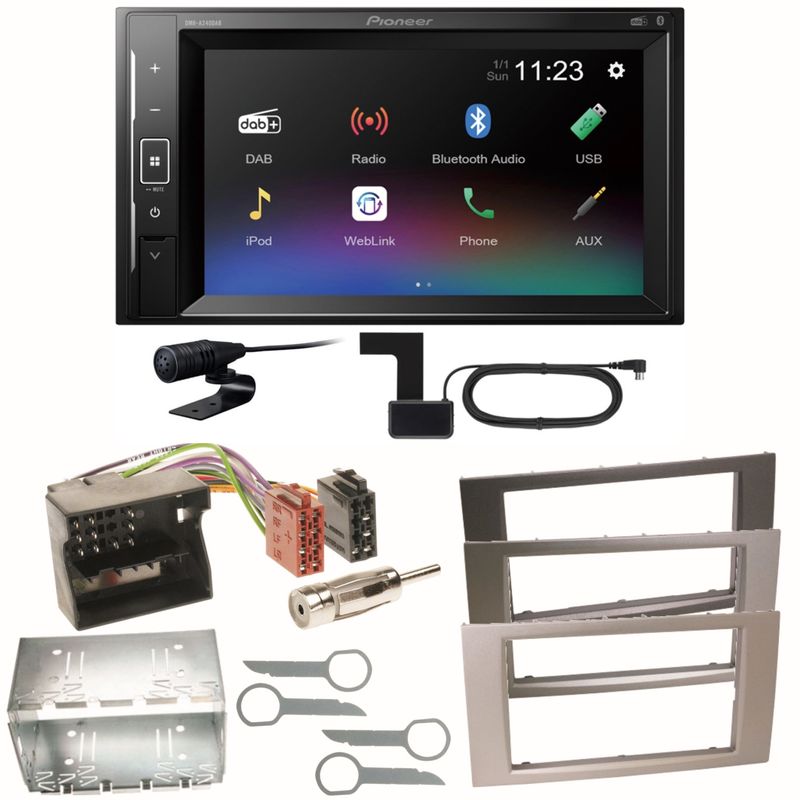 Pioneer DMH-A240DAB DAB+ Bluetooth Einbauset für Ford Focus Fusion Galaxy S-Max Pioneer DMH-A240DAB DAB+ Bluetooth Einbauset für Ford Focus Fusion Galaxy S-Max