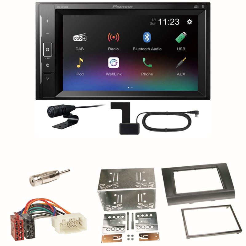 Pioneer DMH-A240DAB DAB+ Bluetooth Einbauset für Suzuki Swift Sport EZ MZ Pioneer DMH-A240DAB DAB+ Bluetooth Einbauset für Suzuki Swift Sport EZ MZ