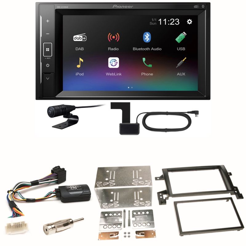 Pioneer DMH-A240DAB Digitalradio Bluetooth Einbauset für Suzuki Grand Vitara JT Pioneer DMH-A240DAB Digitalradio Bluetooth Einbauset für Suzuki Grand Vitara JT