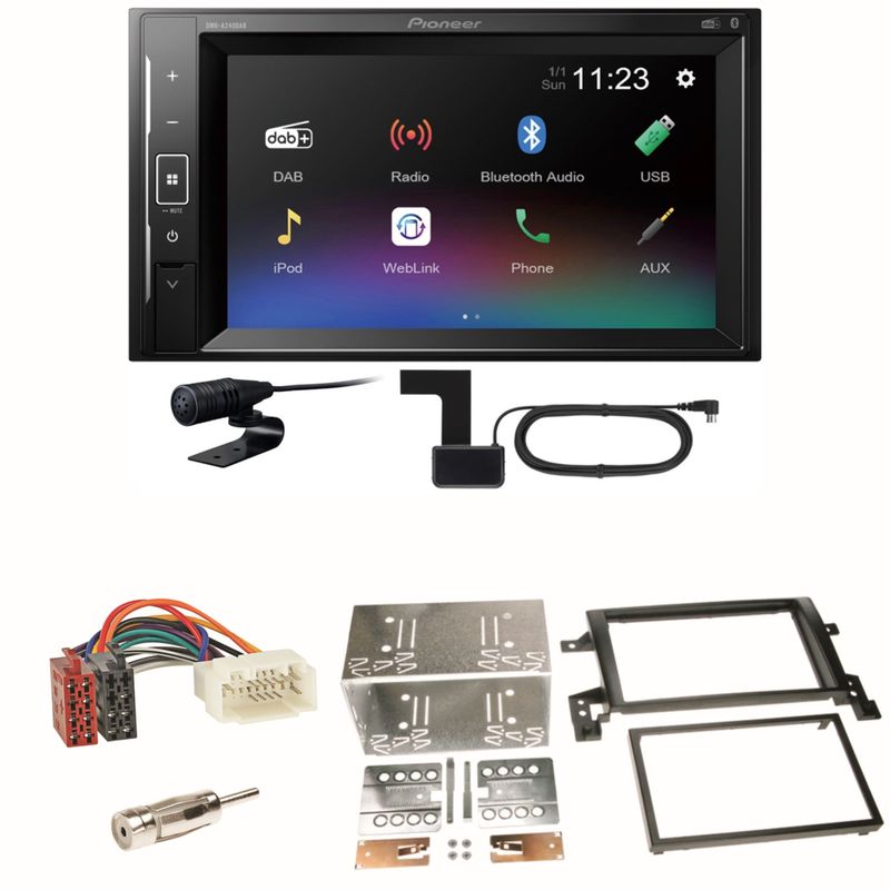 Pioneer DMH-A240DAB Digitalradio Bluetooth Einbauset für Suzuki Grand Vitara JT Pioneer DMH-A240DAB Digitalradio Bluetooth Einbauset für Suzuki Grand Vitara JT