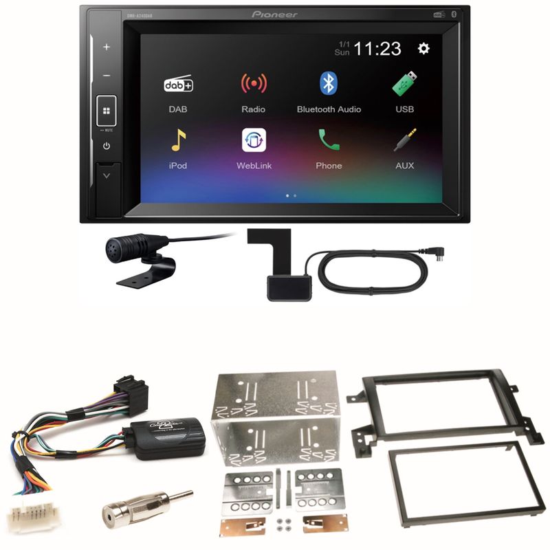Pioneer DMH-A240DAB Digitalradio Bluetooth Einbauset für Suzuki Grand Vitara JT Pioneer DMH-A240DAB Digitalradio Bluetooth Einbauset für Suzuki Grand Vitara JT