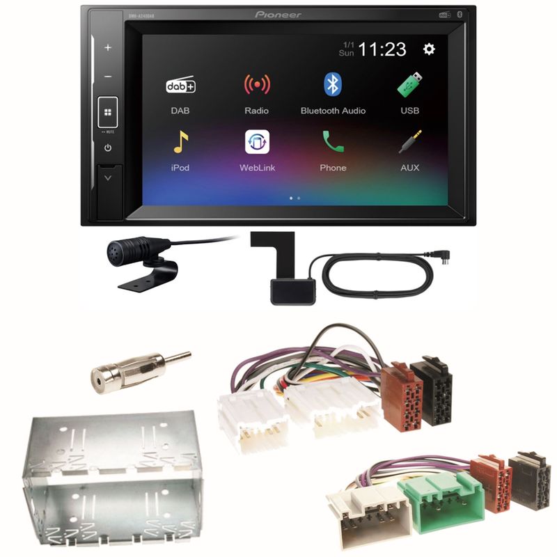 Pioneer DMH-A240DAB Digitalradio Bluetooth Einbauset für Volvo S40 V40 850 Pioneer DMH-A240DAB Digitalradio Bluetooth Einbauset für Volvo S40 V40 850