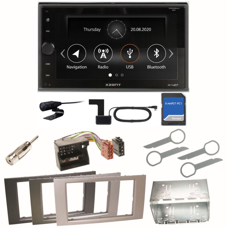 XZENT X-427 DAB+ Bluetooth USB Einbauset für Ford Focus C-Max Fiesta Transit XZENT X-427 DAB+ Bluetooth USB Einbauset für Ford Focus C-Max Fiesta Transit