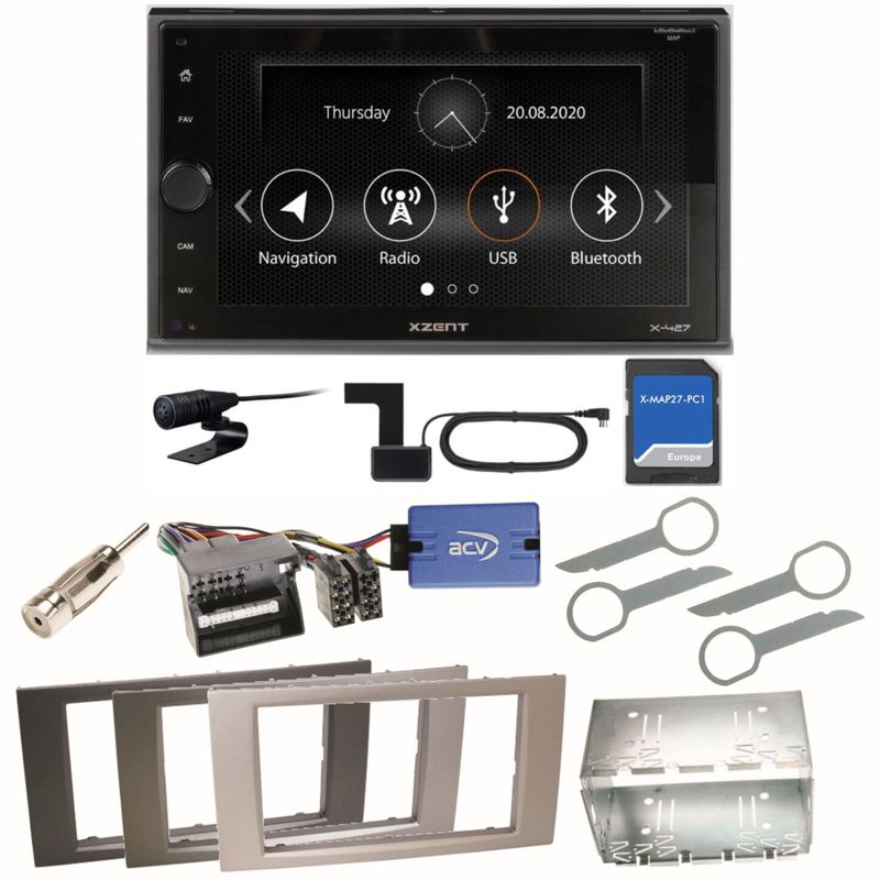 XZENT X-427 DAB+ Bluetooth Navi USB Einbauset für Ford Kuga Fusion Galaxy S-Max XZENT X-427 DAB+ Bluetooth Navi USB Einbauset für Ford Kuga Fusion Galaxy S-Max