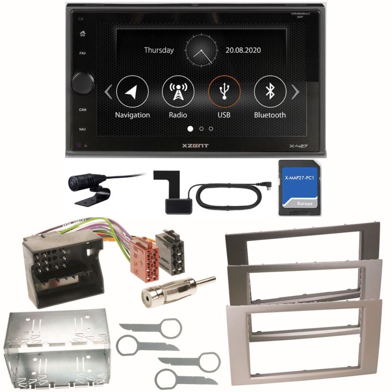 XZENT X-427 DAB+ Bluetooth USB MP3 Einbauset für Ford Focus Fusion Galaxy S-Max XZENT X-427 DAB+ Bluetooth USB MP3 Einbauset für Ford Focus Fusion Galaxy S-Max