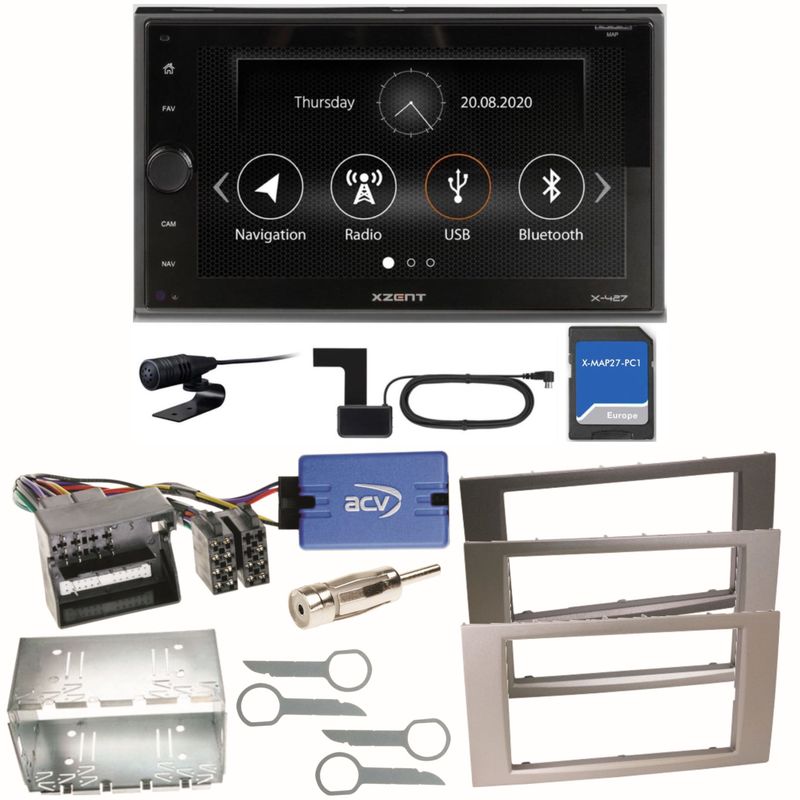 XZENT X-427 DAB+ PKW Navigation Einbauset für Ford Focus C-Max Fiesta Transit XZENT X-427 DAB+ PKW Navigation Einbauset für Ford Focus C-Max Fiesta Transit
