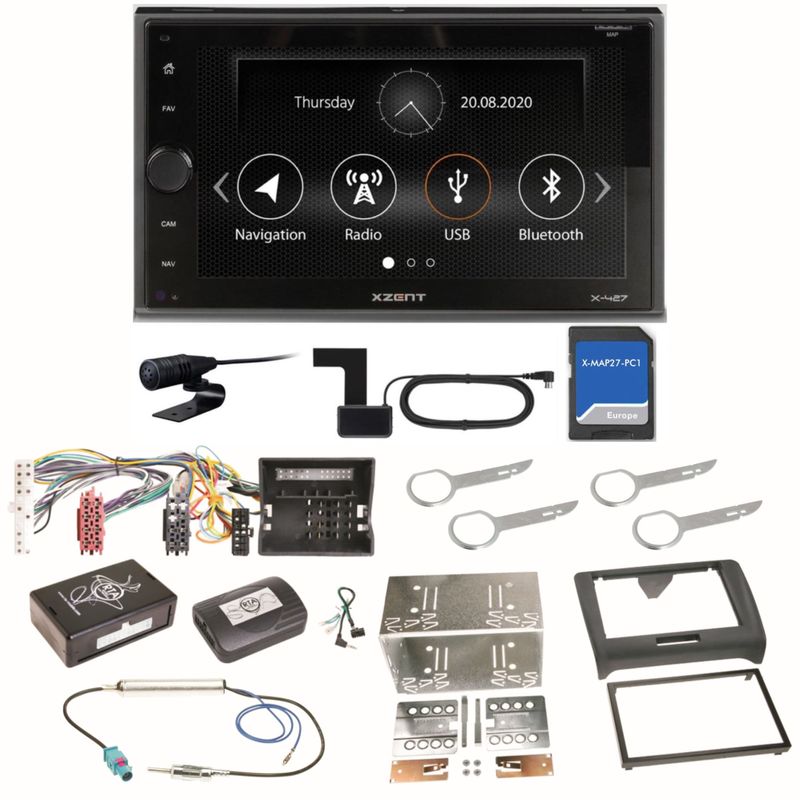 XZENT X-427 Digitalradio Bluetooth PKW Navigation MP3 Einbauset für Audi TT 8J XZENT X-427 Digitalradio Bluetooth PKW Navigation MP3 Einbauset für Audi TT 8J