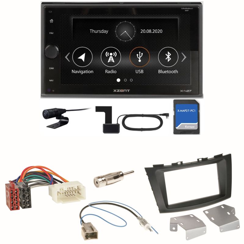 XZENT X-427 DAB+ Bluetooth PKW Navigation Einbauset für Suzuki Swift Sport FZ NZ XZENT X-427 DAB+ Bluetooth PKW Navigation Einbauset für Suzuki Swift Sport FZ NZ