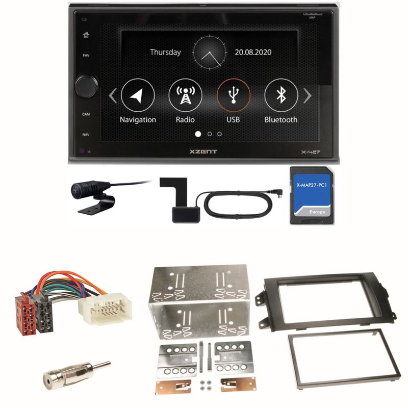XZENT X-427 Bluetooth PKW Navigation USB Einbauset für Suzuki SX 4 Fiat Sedici XZENT X-427 Bluetooth PKW Navigation USB Einbauset für Suzuki SX 4 Fiat Sedici
