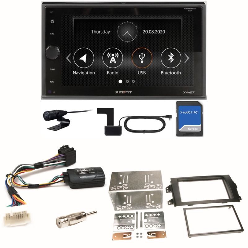 XZENT X-427 Bluetooth PKW Navigation USB Einbauset für Suzuki SX4 Fiat Sedici XZENT X-427 Bluetooth PKW Navigation USB Einbauset für Suzuki SX4 Fiat Sedici