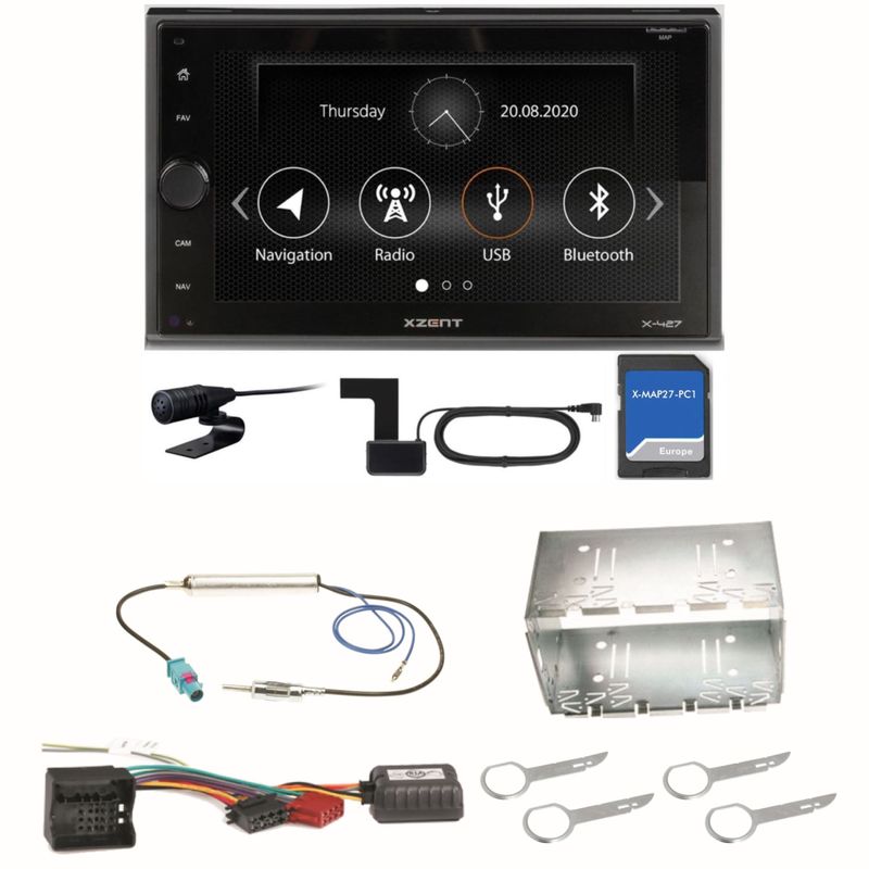 XZENT X-427 Digitalradio Bluetooth PKW Navigation MP3 Einbauset für Fox Polo 9N3 XZENT X-427 Digitalradio Bluetooth PKW Navigation MP3 Einbauset für Fox Polo 9N3