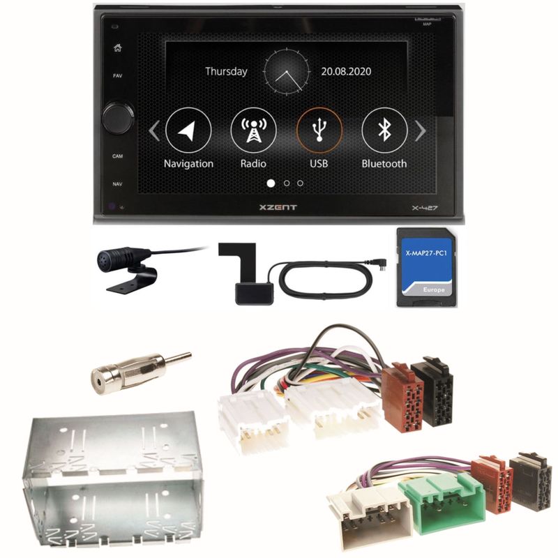 XZENT X-427 DAB+ Bluetooth PKW Navigation Einbauset für Volvo S40 V40 850 XZENT X-427 DAB+ Bluetooth PKW Navigation Einbauset für Volvo S40 V40 850