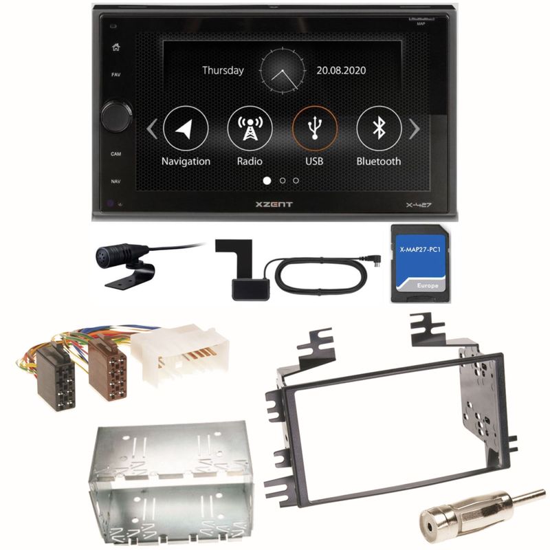 XZENT X-427 Digitalradio PKW Navigation Einbauset für Kia Sportage JE Rio JB