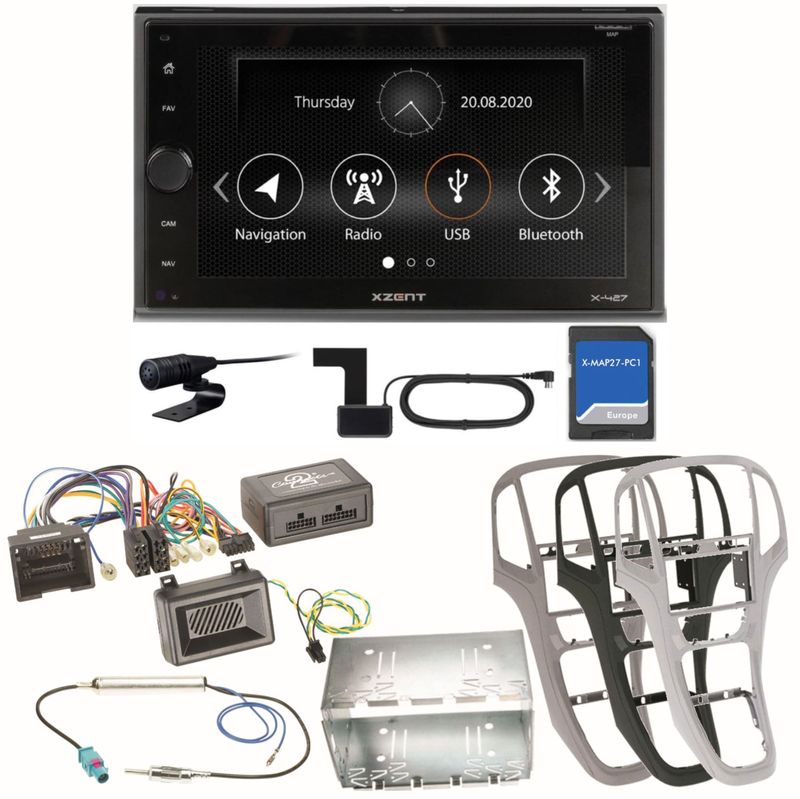XZENT X-427 Digitalradio Bluetooth PKW Navigation Einbauset für Opel Astra J XZENT X-427 Digitalradio Bluetooth PKW Navigation Einbauset für Opel Astra J