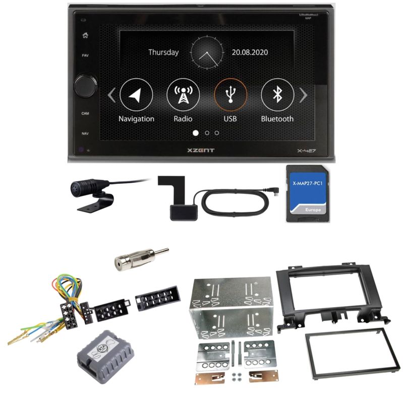 XZENT X-427 DAB+ PKW Navigation Einbauset für Mercedes Sprinter W906 Crafter