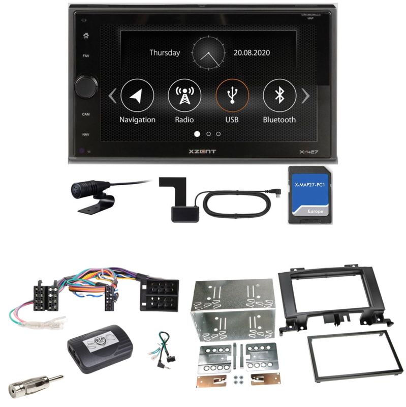 XZENT X-427 DAB+ PKW Navigation Einbauset für Mercedes Sprinter W906 Crafter