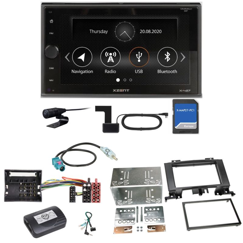 XZENT X-427 DAB+ PKW Navigation Einbauset für Mercedes Sprinter W906 Crafter XZENT X-427 DAB+ PKW Navigation Einbauset für Mercedes Sprinter W906 Crafter