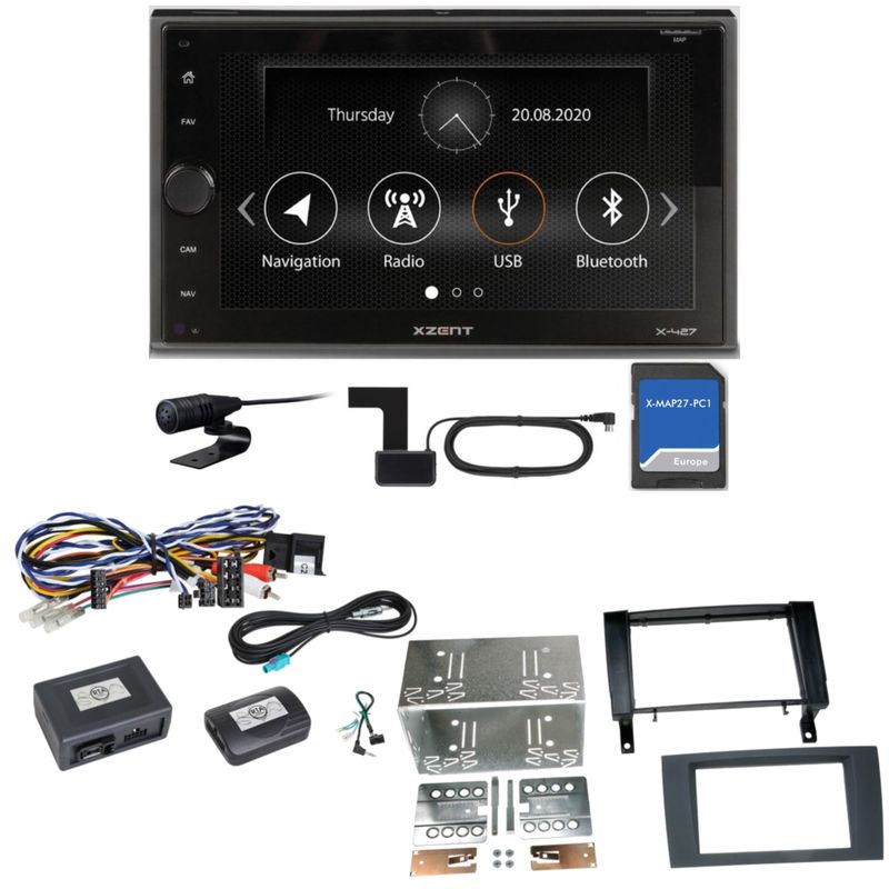 XZENT X-427 DAB+ Bluetooth PKW Navigation MP3 Einbauset für Mercedes SLK R171 XZENT X-427 DAB+ Bluetooth PKW Navigation MP3 Einbauset für Mercedes SLK R171
