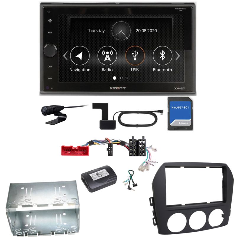 XZENT X-427 Digitalradio Bluetooth PKW Navigation Einbauset für Mazda MX-5 NC XZENT X-427 Digitalradio Bluetooth PKW Navigation Einbauset für Mazda MX-5 NC