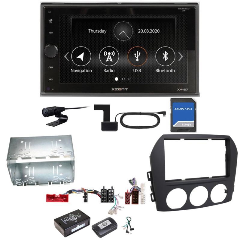 XZENT X-427 Digitalradio Bluetooth PKW Navigation Einbauset für Mazda MX-5 NC XZENT X-427 Digitalradio Bluetooth PKW Navigation Einbauset für Mazda MX-5 NC