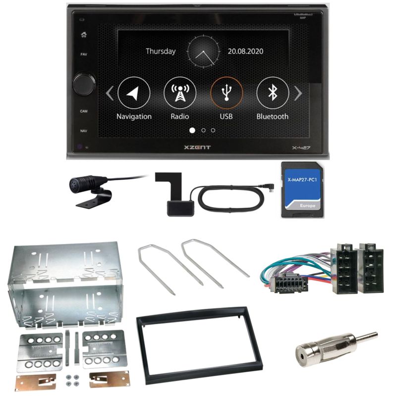 XZENT X-427 Digitalradio Bluetooth MP3 Einbauset für Peugeot 307 Citroen C2 C3 XZENT X-427 Digitalradio Bluetooth MP3 Einbauset für Peugeot 307 Citroen C2 C3