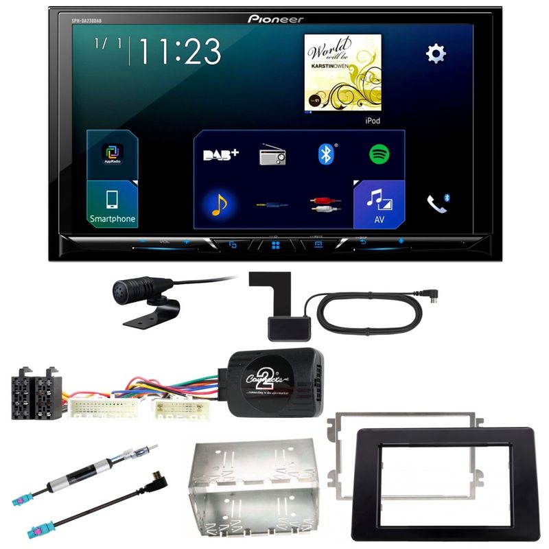 Pioneer SPH-DA230DAB Bluetooth Autoradio Einbauset für Renault Master 3 ab 2019 Pioneer SPH-DA230DAB Bluetooth Autoradio Einbauset für Renault Master 3 ab 2019