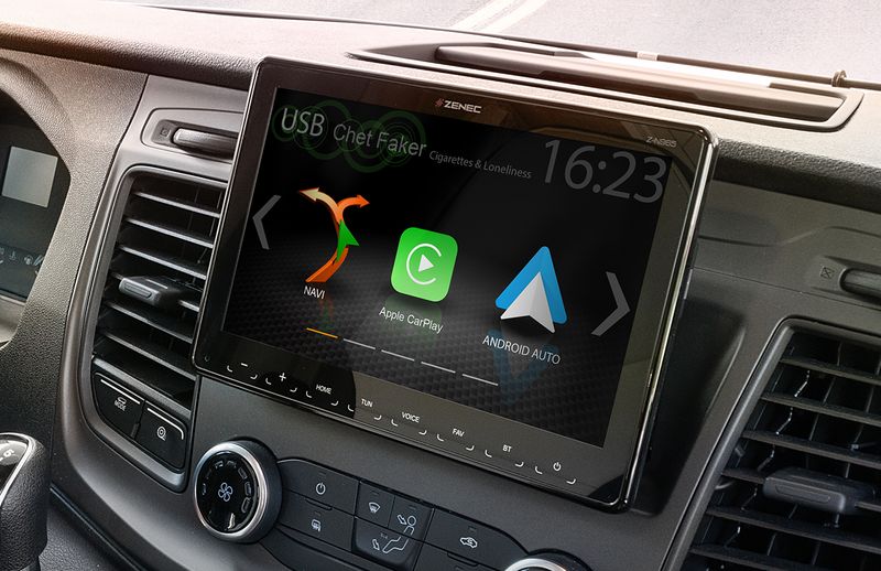 ZENEC Z-N965 Moniceiver Android Auto CarPlay Digitalradio FORD Transit 07.2019