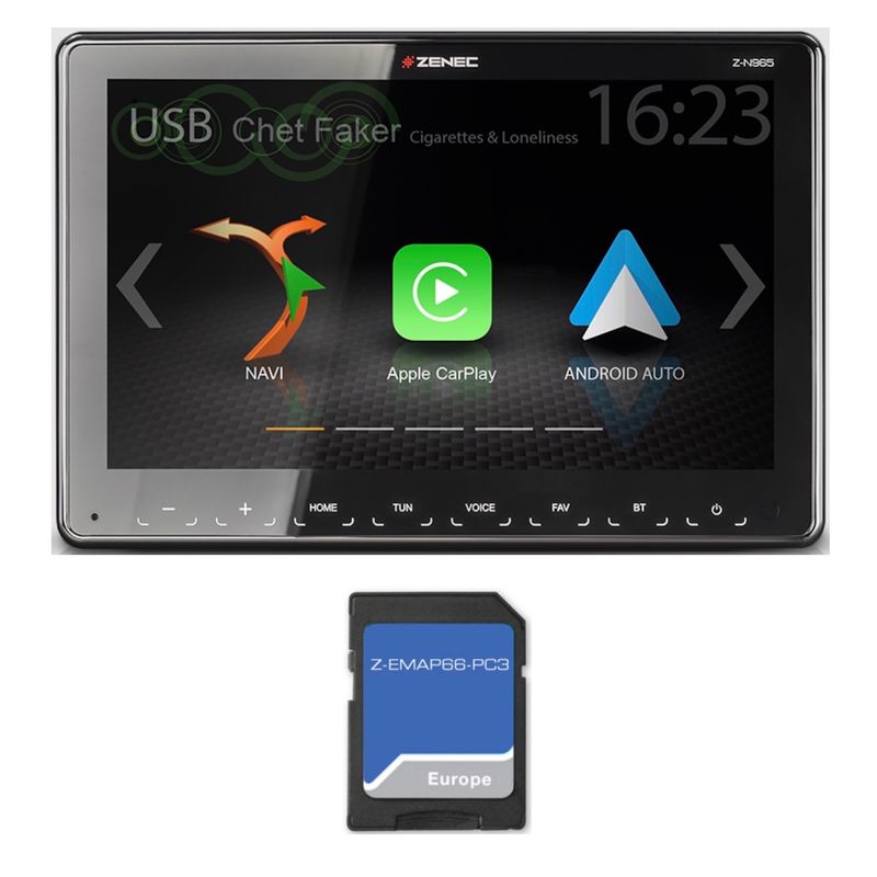 ZENEC Z-N965 Naviceiver Android Auto Apple CarPlay Digitalradio DAB+ Bluetooth