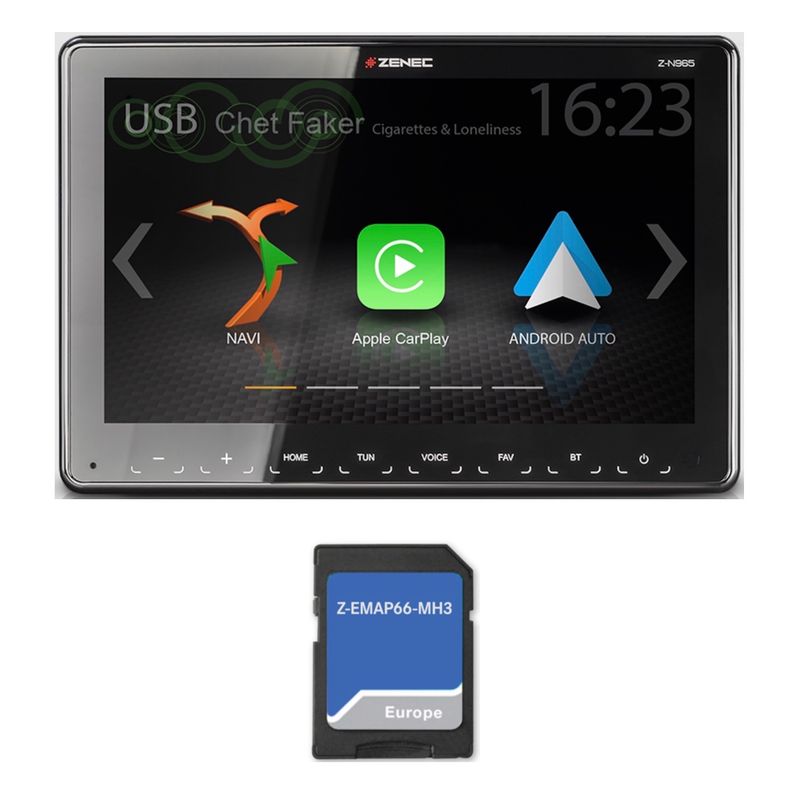 ZENEC Z-N965 Naviceiver Android Auto Apple CarPlay Digitalradio DAB+ Bluetooth