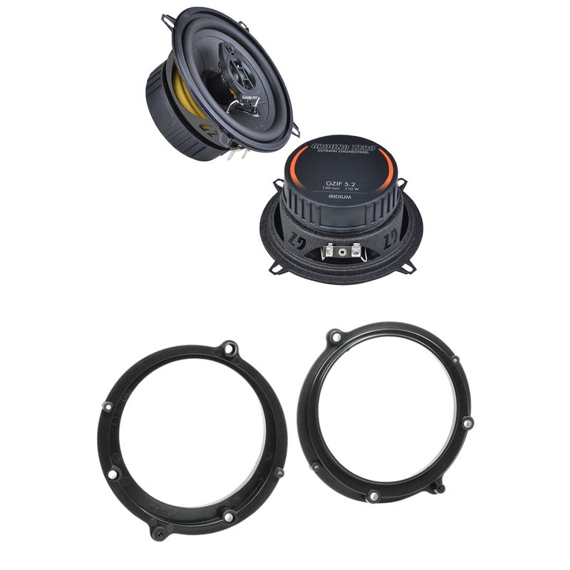 Ground Zero GZIF 5.2 Koaxial 13 cm Lautsprecher Einbauset für Audi A4 B5 vorne Ground Zero GZIF 5.2 Koaxial 13 cm Lautsprecher Einbauset für Audi A4 B5 vorne