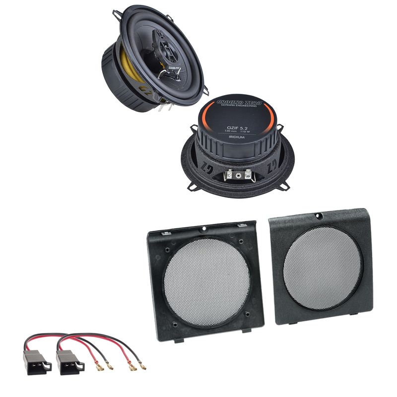 Ground Zero GZIF 5.2 Koaxial Lautsprecher Einbauset für Golf 2 Türen vorne Ground Zero GZIF 5.2 Koaxial Lautsprecher Einbauset für Golf 2 Türen vorne