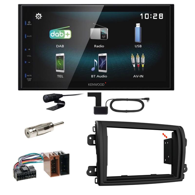 Kenwood DMX-125DAB Bluetooth DAB+ USB MP3 Einbauset für Fiat Ducato 8 ab 2022 Kenwood DMX-125DAB Bluetooth DAB+ USB MP3 Einbauset für Fiat Ducato 8 ab 2022