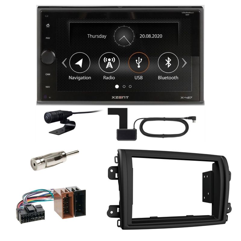 Xzent X-427 Digitalradio Bluetooth USB Einbauset für Fiat Ducato 8 ab 2022 Xzent X-427 Digitalradio Bluetooth USB Einbauset für Fiat Ducato 8 ab 2022