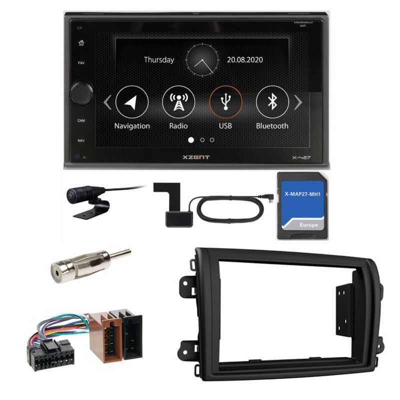 Xzent X-427 Navigation Digitalradio Einbauset für Fiat Ducato 8 ab 2022 Xzent X-427 Navigation Digitalradio Einbauset für Fiat Ducato 8 ab 2022