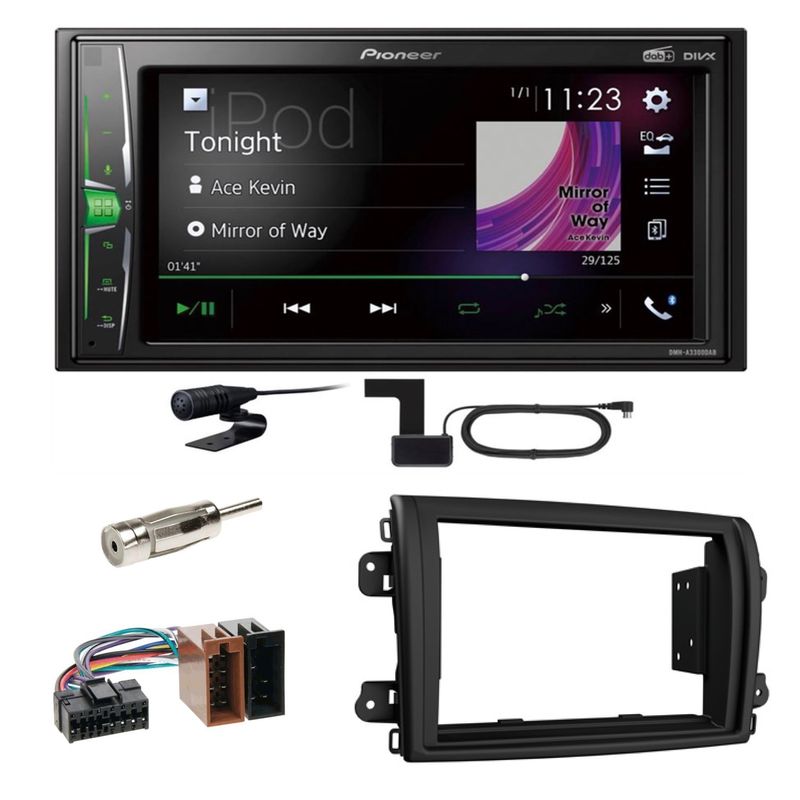Pioneer DMH-A3300DAB Bluetooth DAB+ USB Einbauset für Fiat Ducato 8 ab 2022 Pioneer DMH-A3300DAB Bluetooth DAB+ USB Einbauset für Fiat Ducato 8 ab 2022