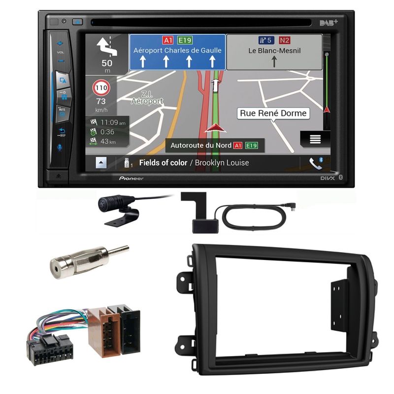 Pioneer AVIC-Z730DAB Navigation DAB+ USB Einbauset für Fiat Ducato 8 ab 2022 Pioneer AVIC-Z730DAB Navigation DAB+ USB Einbauset für Fiat Ducato 8 ab 2022