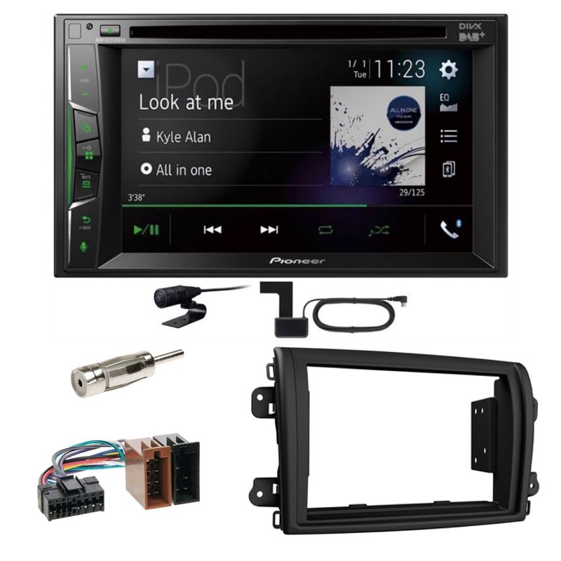 Pioneer AVH-A3200DAB Bluetooth DAB CD Einbauset für Fiat Ducato 8 ab 2022 Pioneer AVH-A3200DAB Bluetooth DAB CD Einbauset für Fiat Ducato 8 ab 2022
