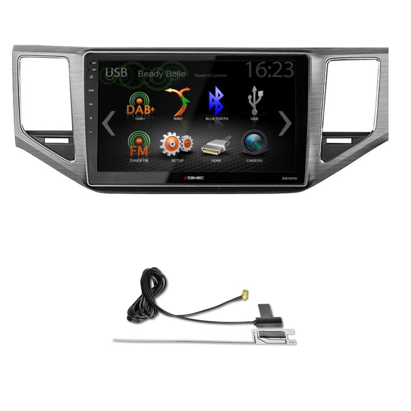 ZENEC Z-E1010 + ZENEC Z-F2024 Moniceiver Bluetooth passend für Golf 7 Sportsvan ZENEC Z-E1010 + ZENEC Z-F2024 Moniceiver Bluetooth passend für Golf 7 Sportsvan